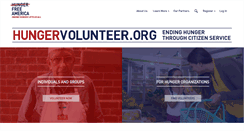 Desktop Screenshot of hungervolunteer.org